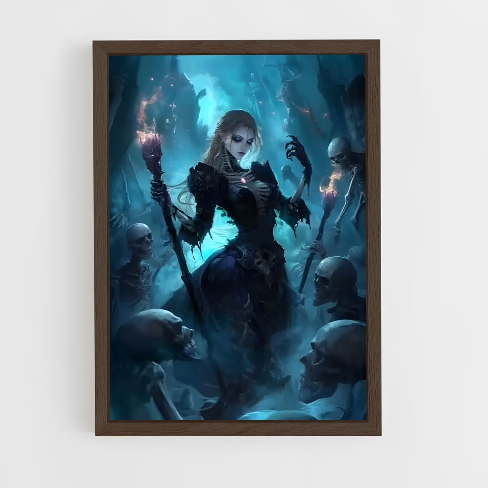 ap-necromancer diablo-2 cadre Bois foncé