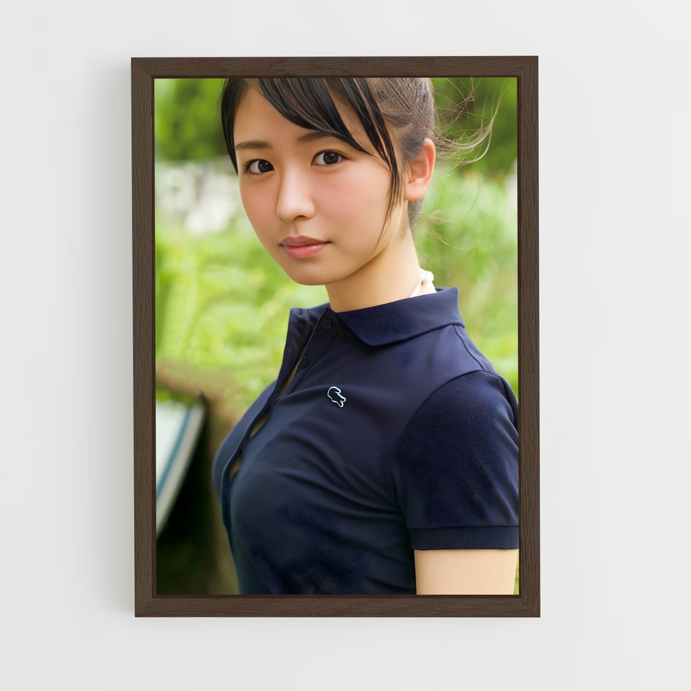 ap-neru nagahama-1 cadre Bois foncé
