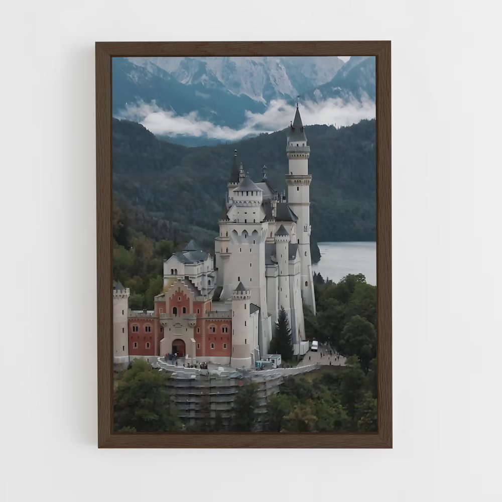 ap-neuschwanstein castle-7 cadre Bois foncé
