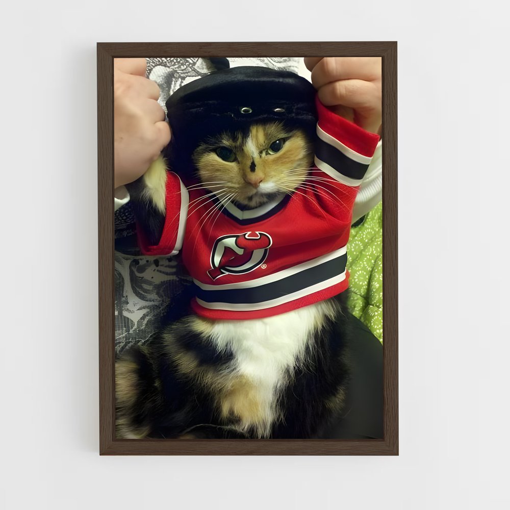 ap-new jersey devils-3 cadre Bois foncé