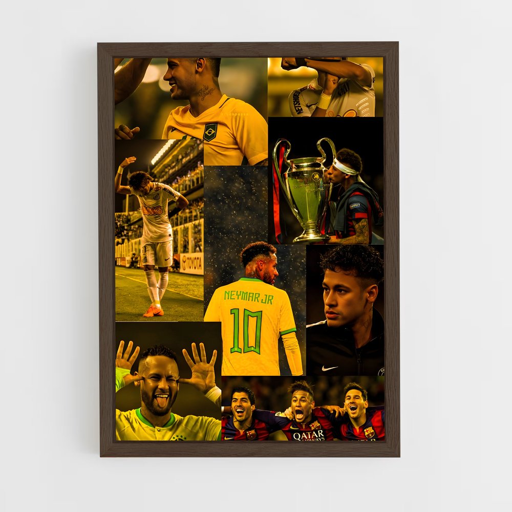 ap-neymar-9 cadre Bois foncé
