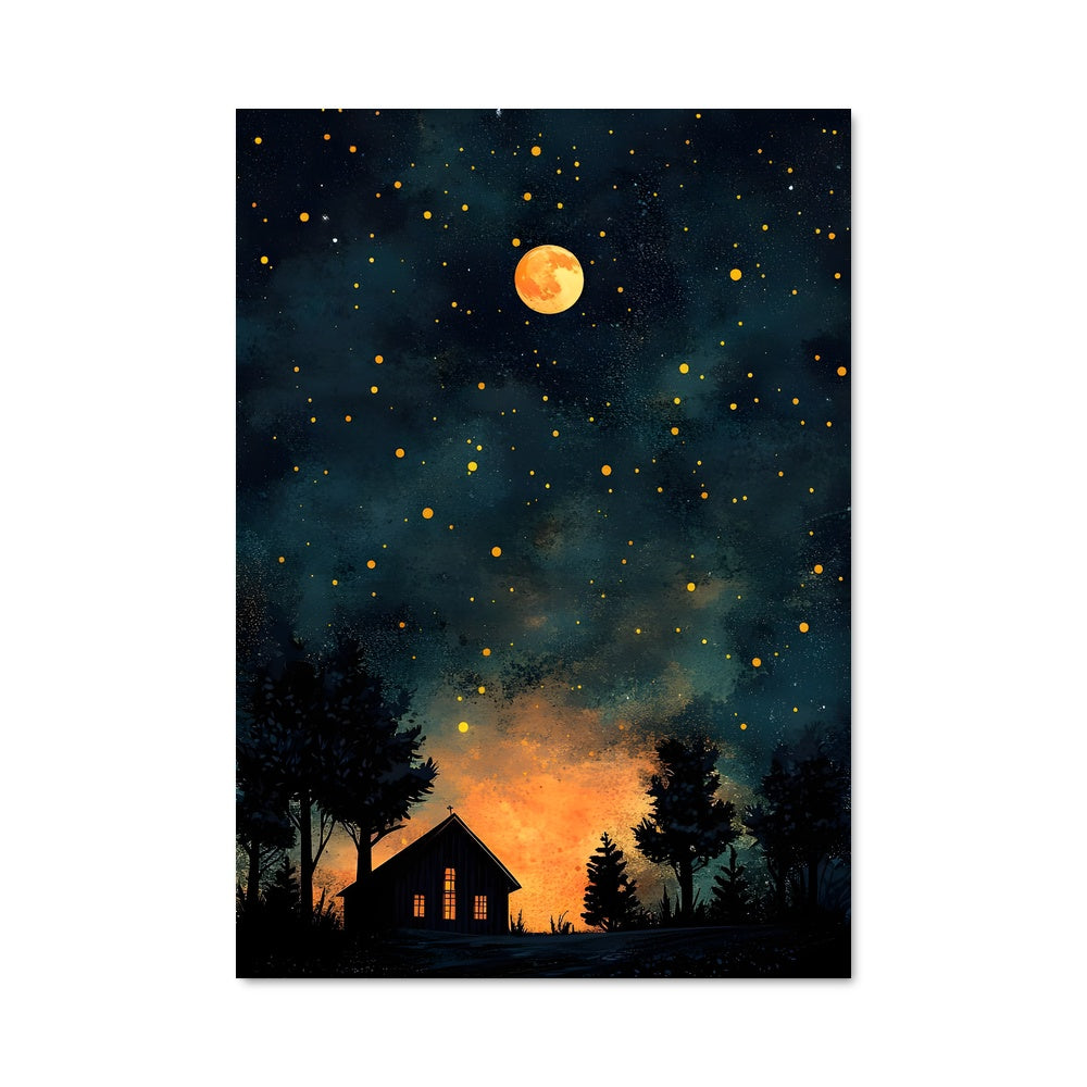 Poster Maison Lunaire