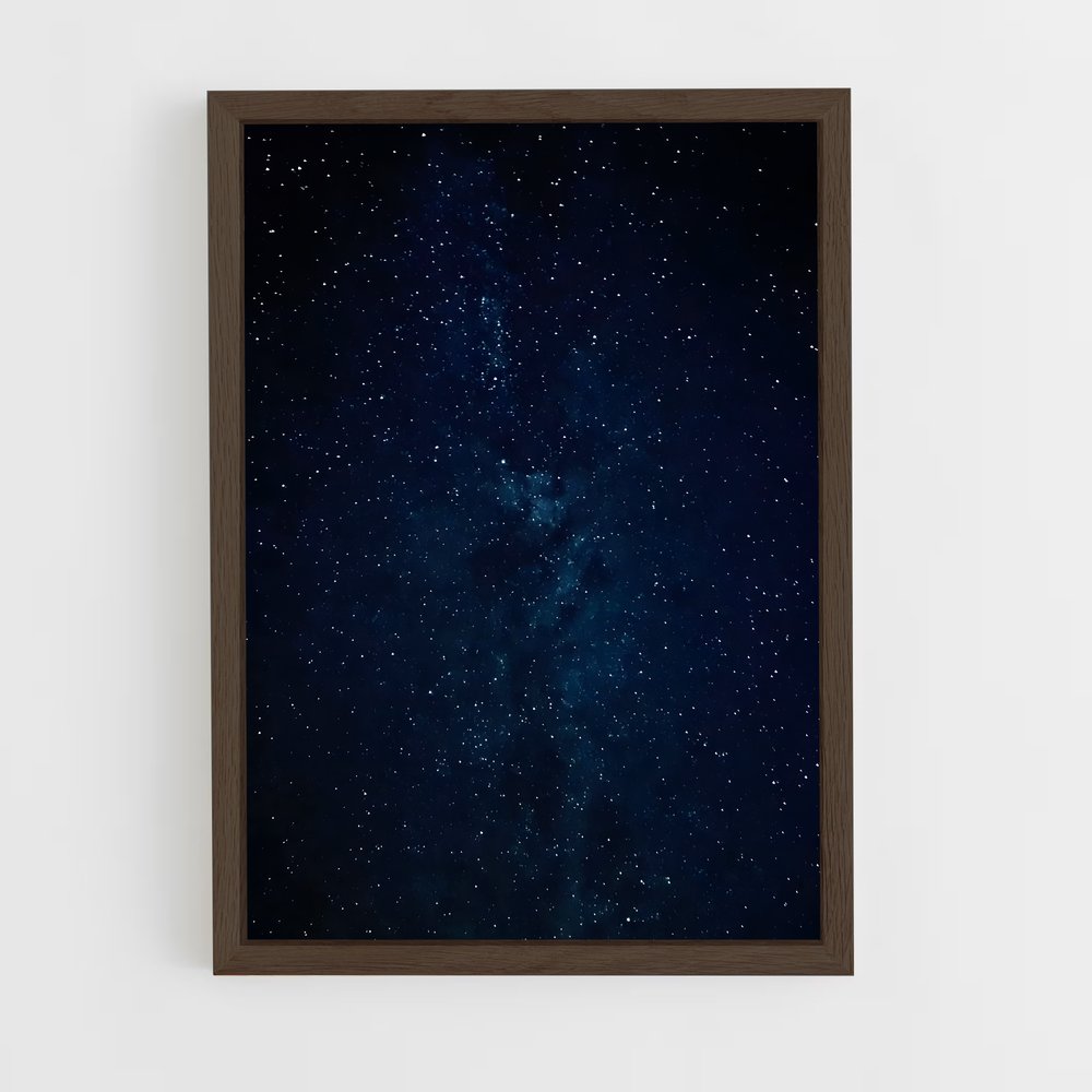 ap-night sky-1 cadre Bois foncé