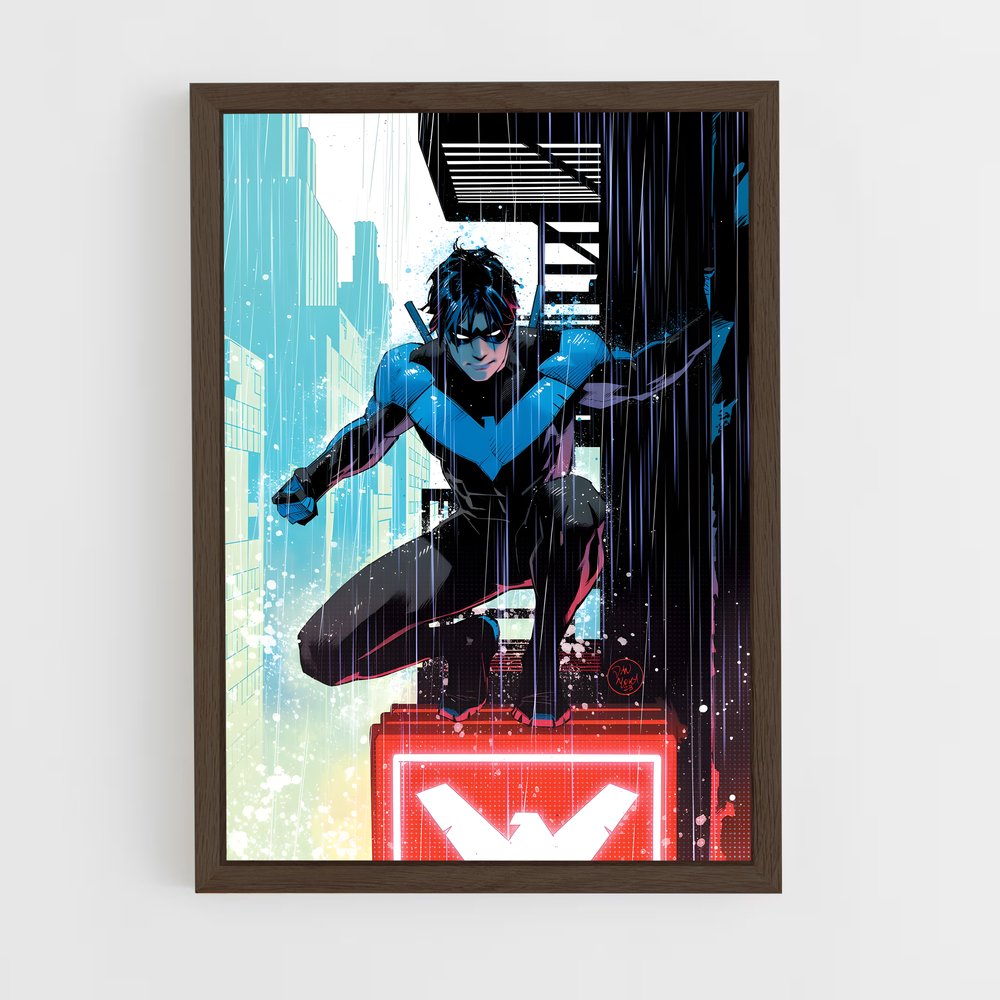 ap-nightwing-1 cadre Bois foncé