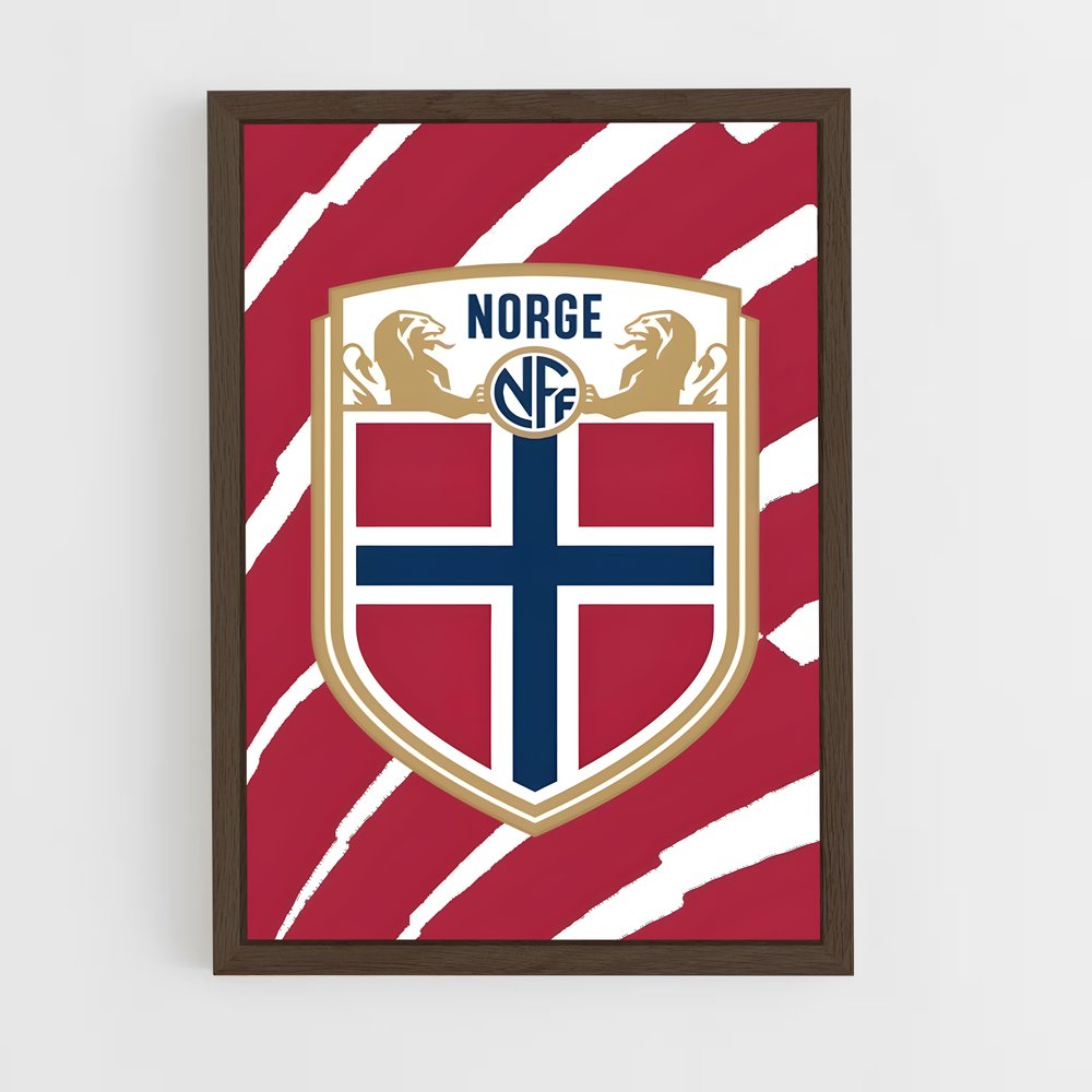 ap-norway national football team-3 cadre Bois foncé