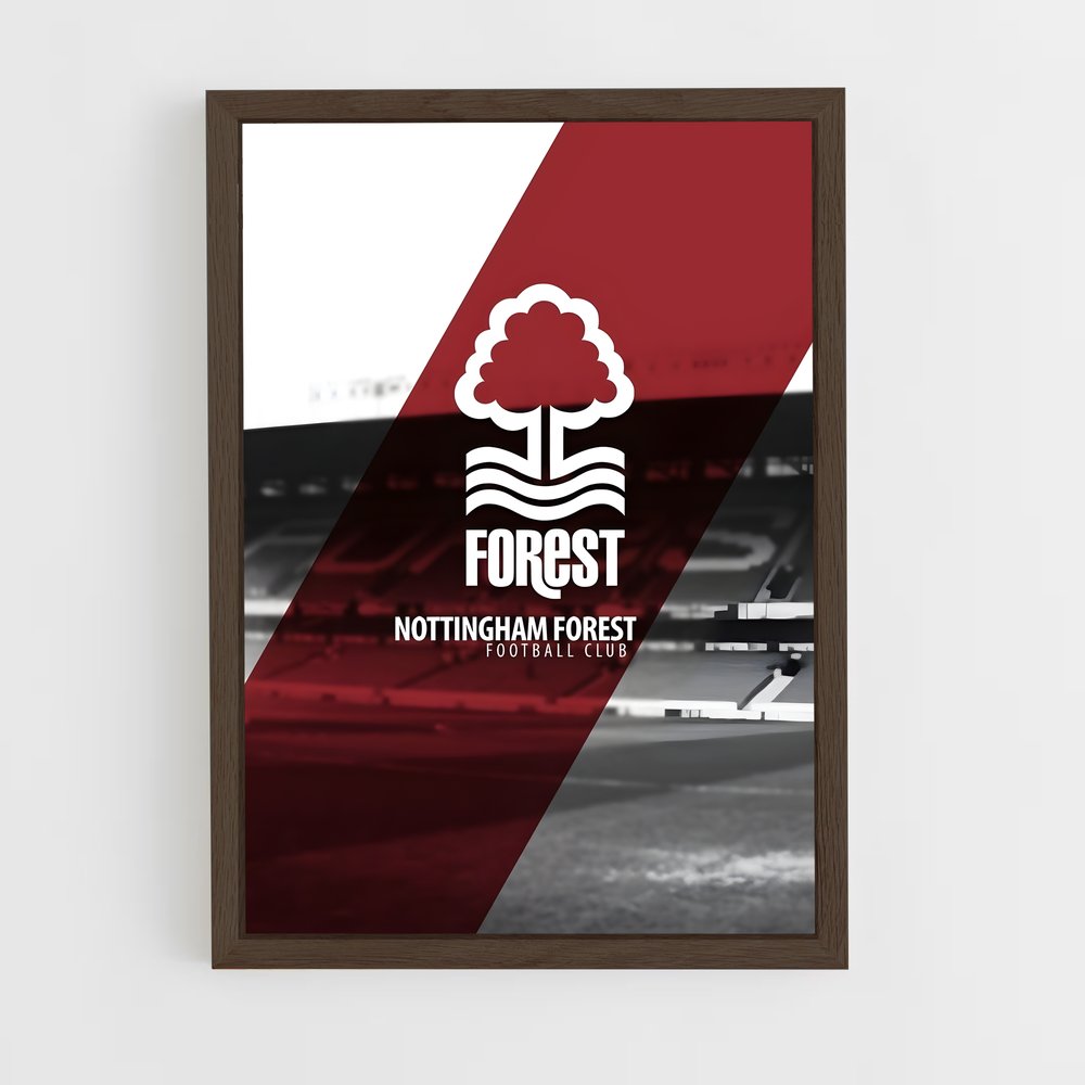 ap-nottingham forest fc-3 cadre Bois foncé