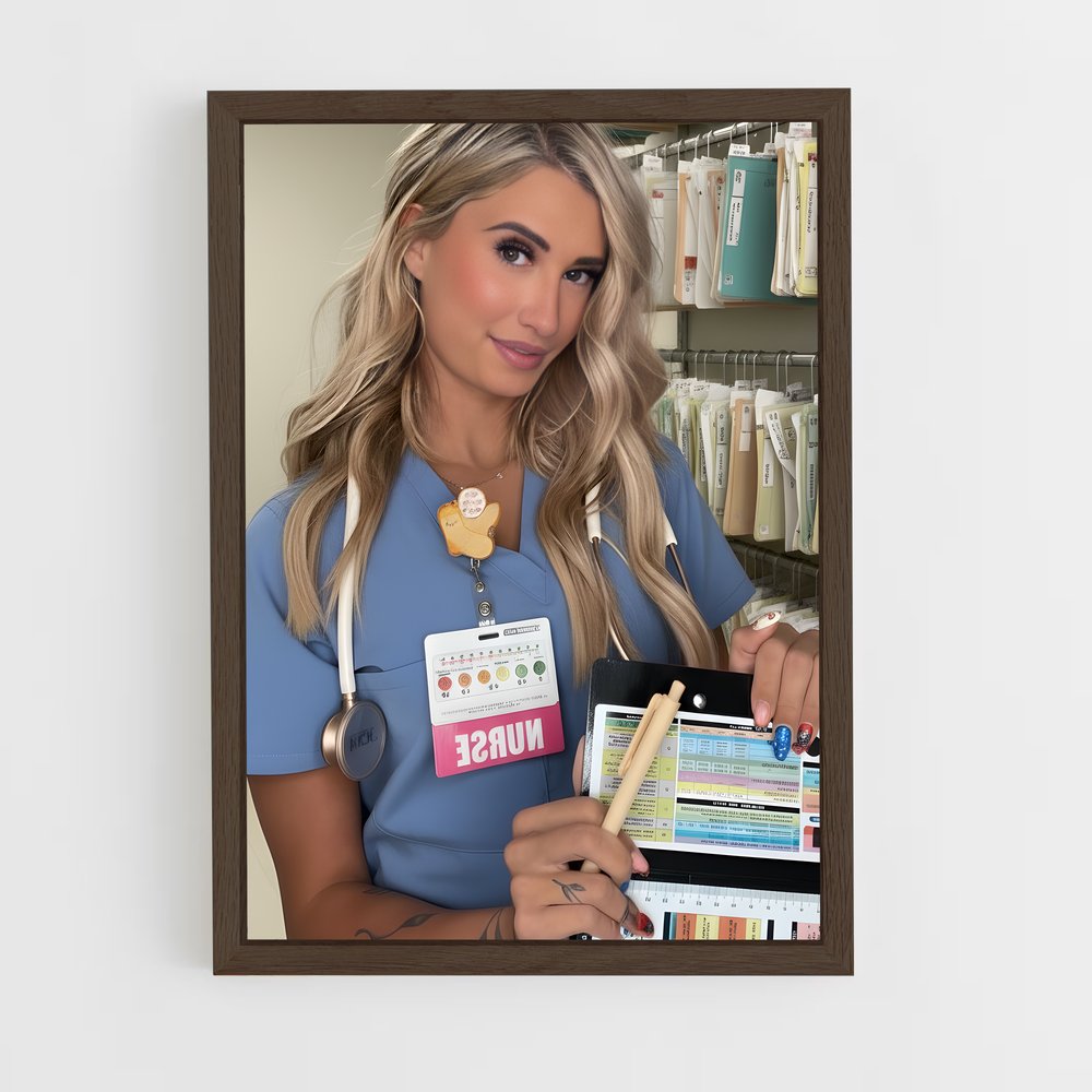 ap-nurse-9 cadre Bois foncé