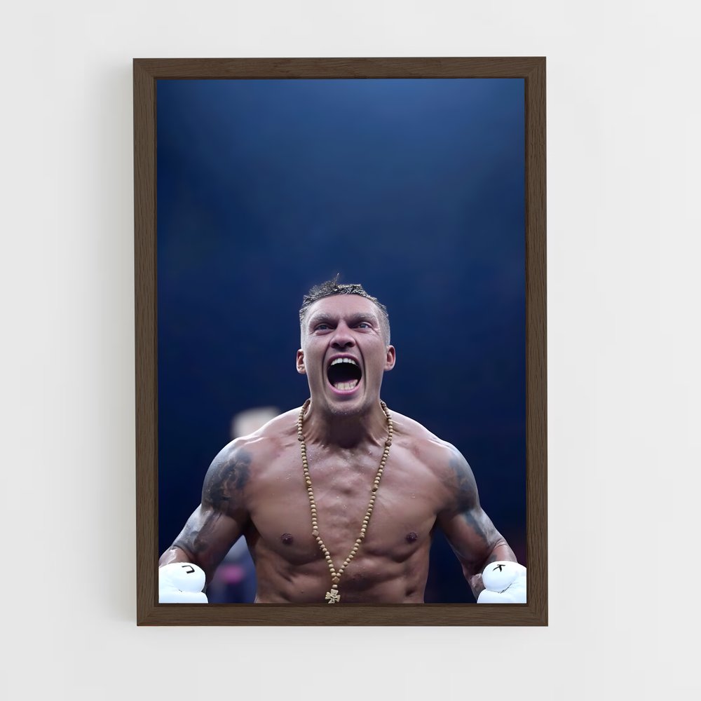 ap-oleksandr usyk-2 cadre Bois foncé