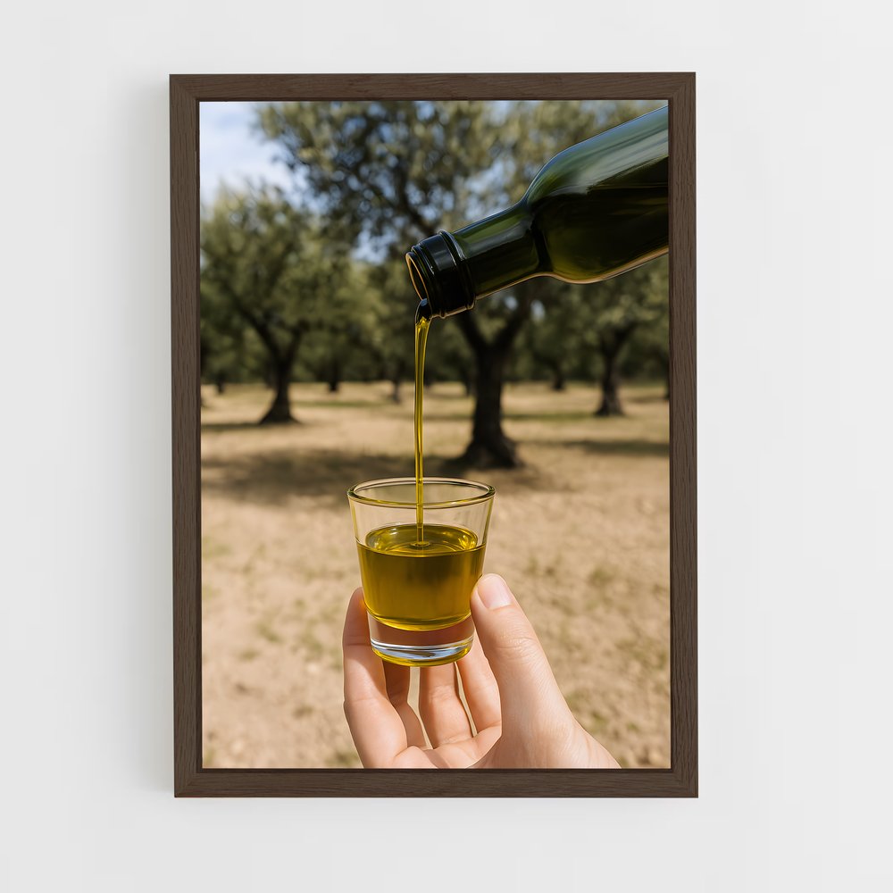 ap-olive oil-3 cadre Bois foncé