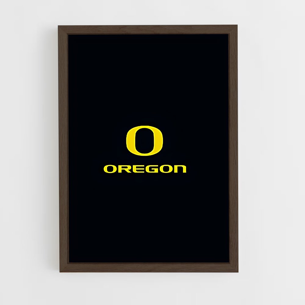 ap-oregon ducks-10 cadre Bois foncé