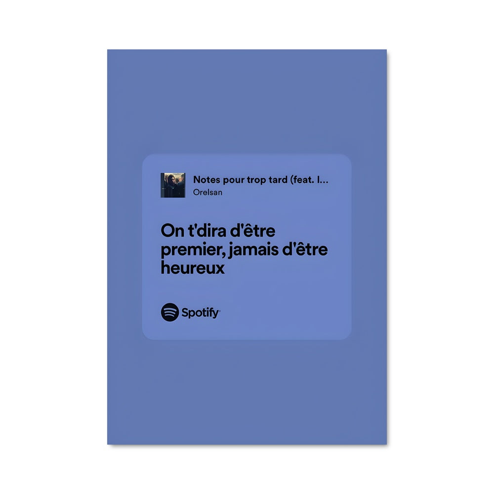 Poster Orelsan Blue Vibes