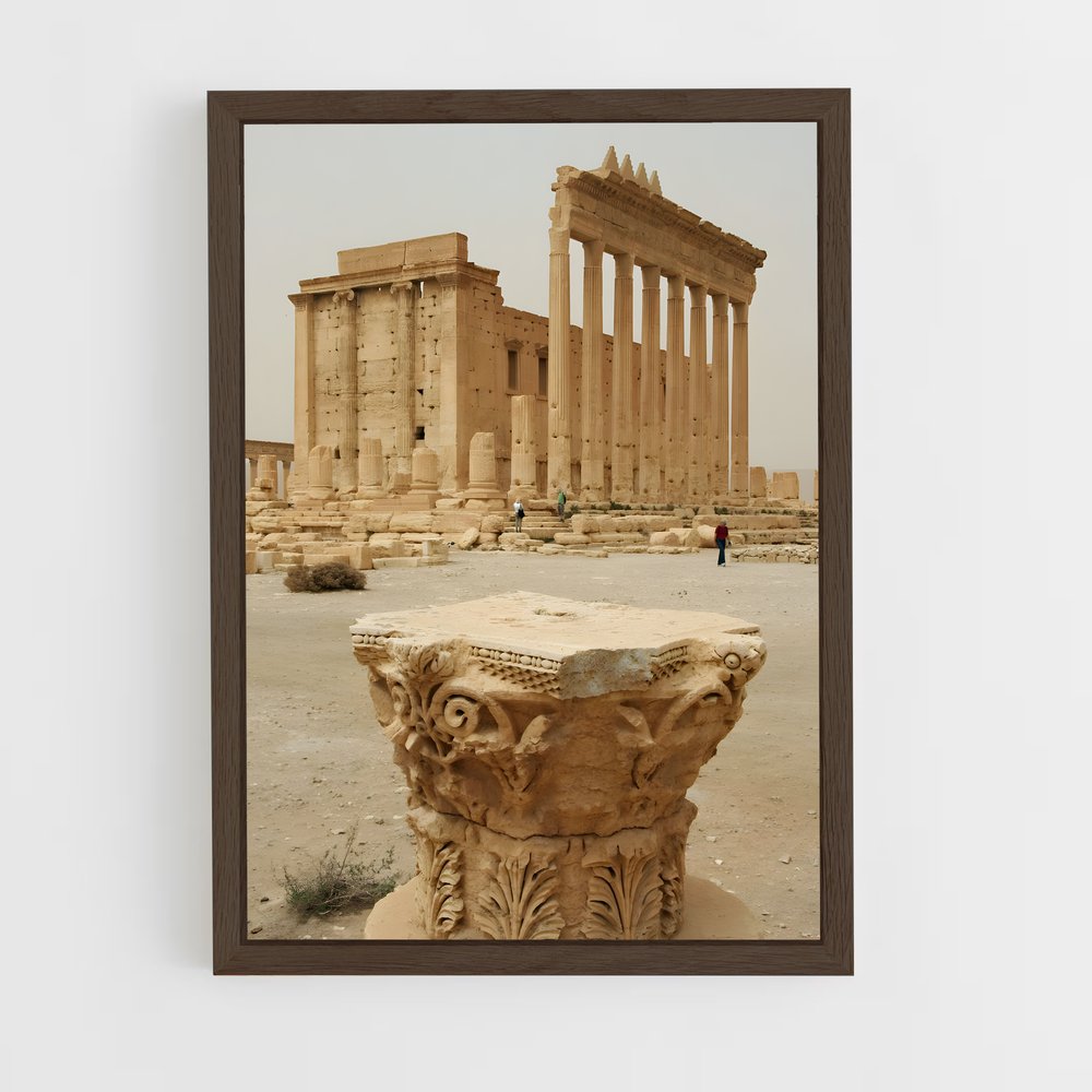 ap-palmyra ruins-4 cadre Bois foncé