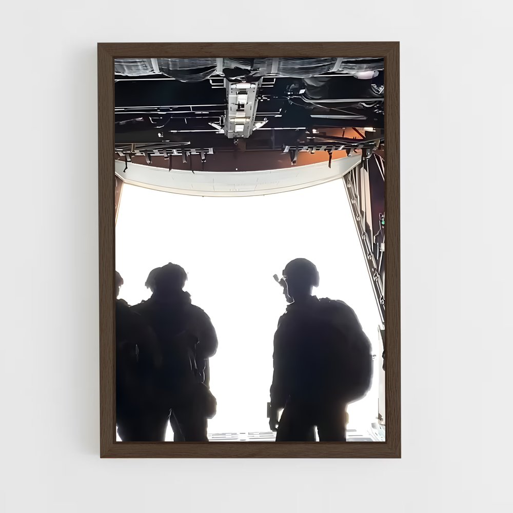 ap-paratrooper-10 cadre Bois foncé