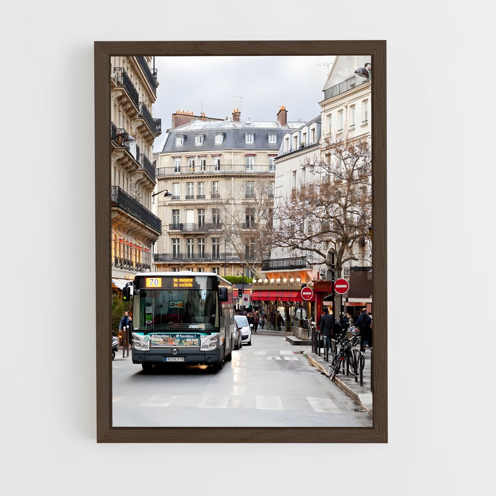 ap-paris bus-2 cadre Bois foncé