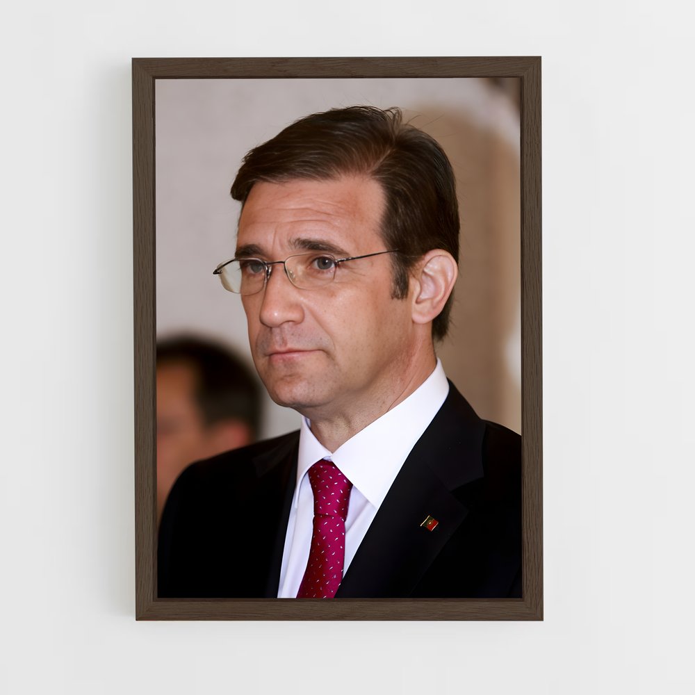 ap-pedro passos coelho-1 cadre Bois foncé
