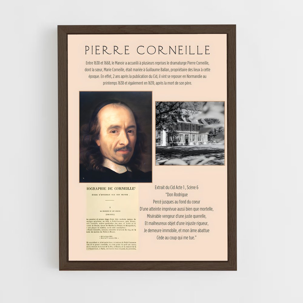 ap-pierre corneille-2 cadre Bois foncé