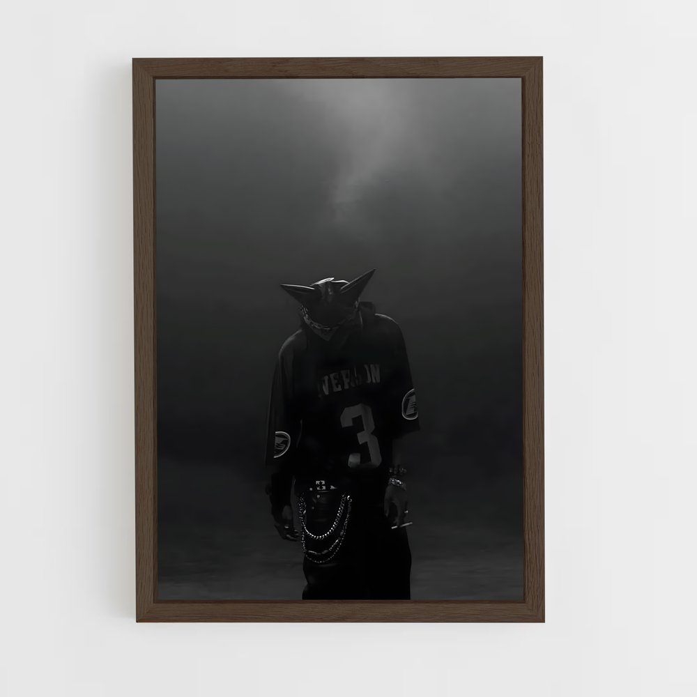 ap-playboi carti-4 cadre Bois foncé