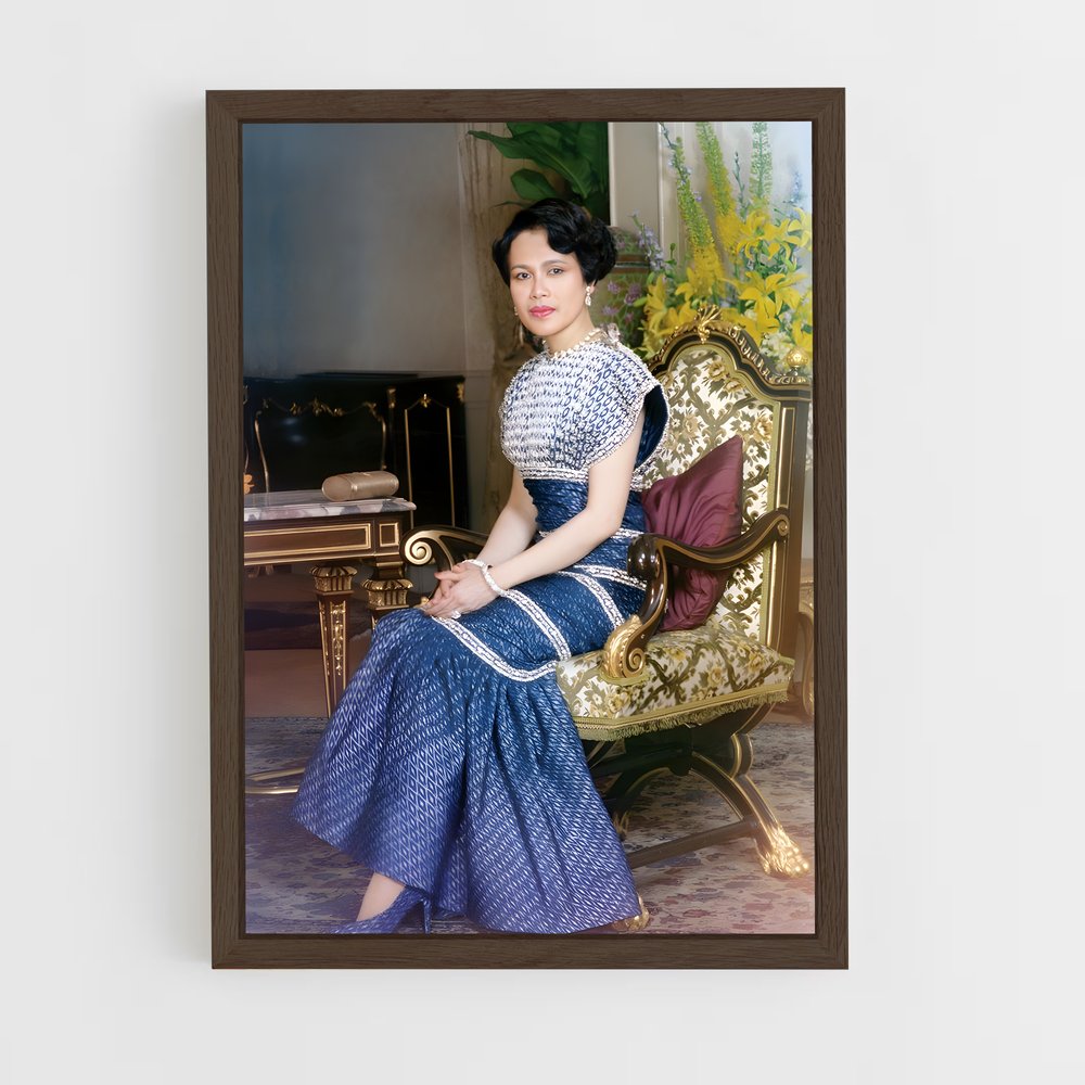 ap-queen sirikit-2 cadre Bois foncé