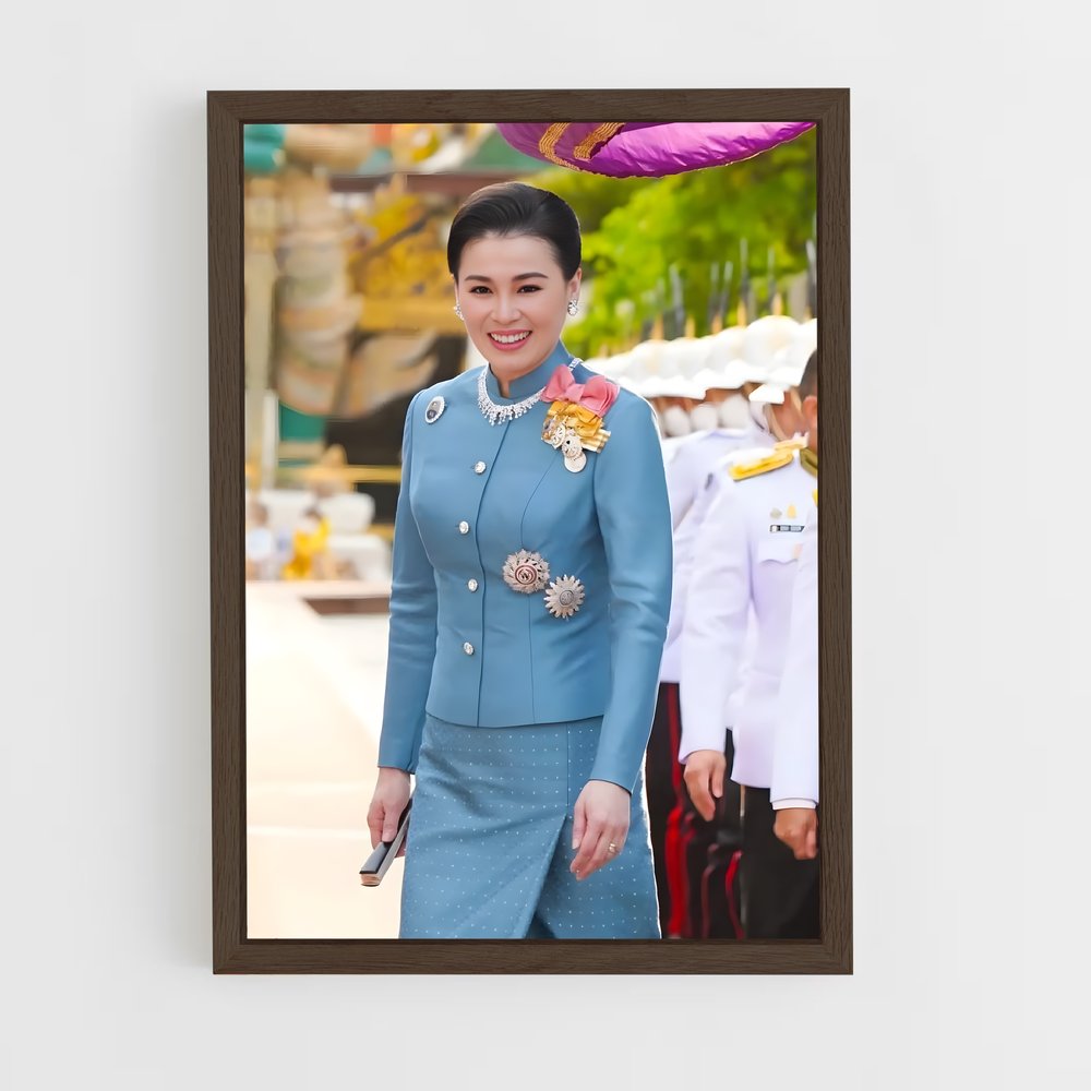 ap-queen suthida-12 cadre Bois foncé