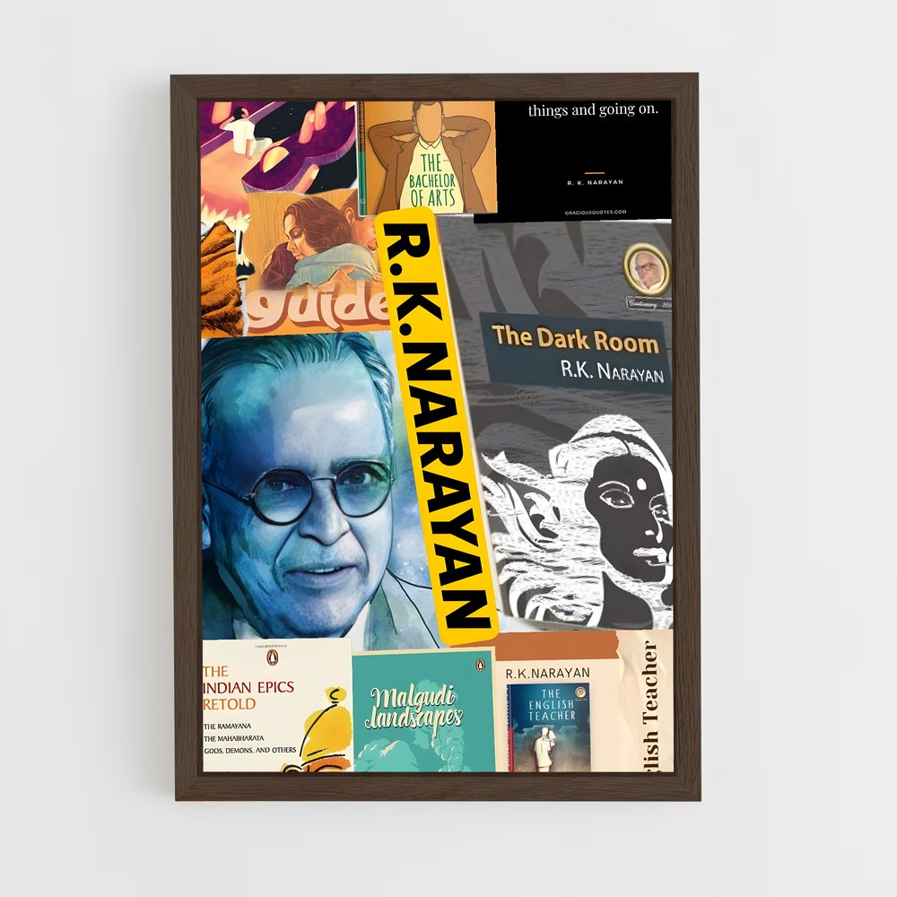 ap-r k narayan-2 cadre Bois foncé