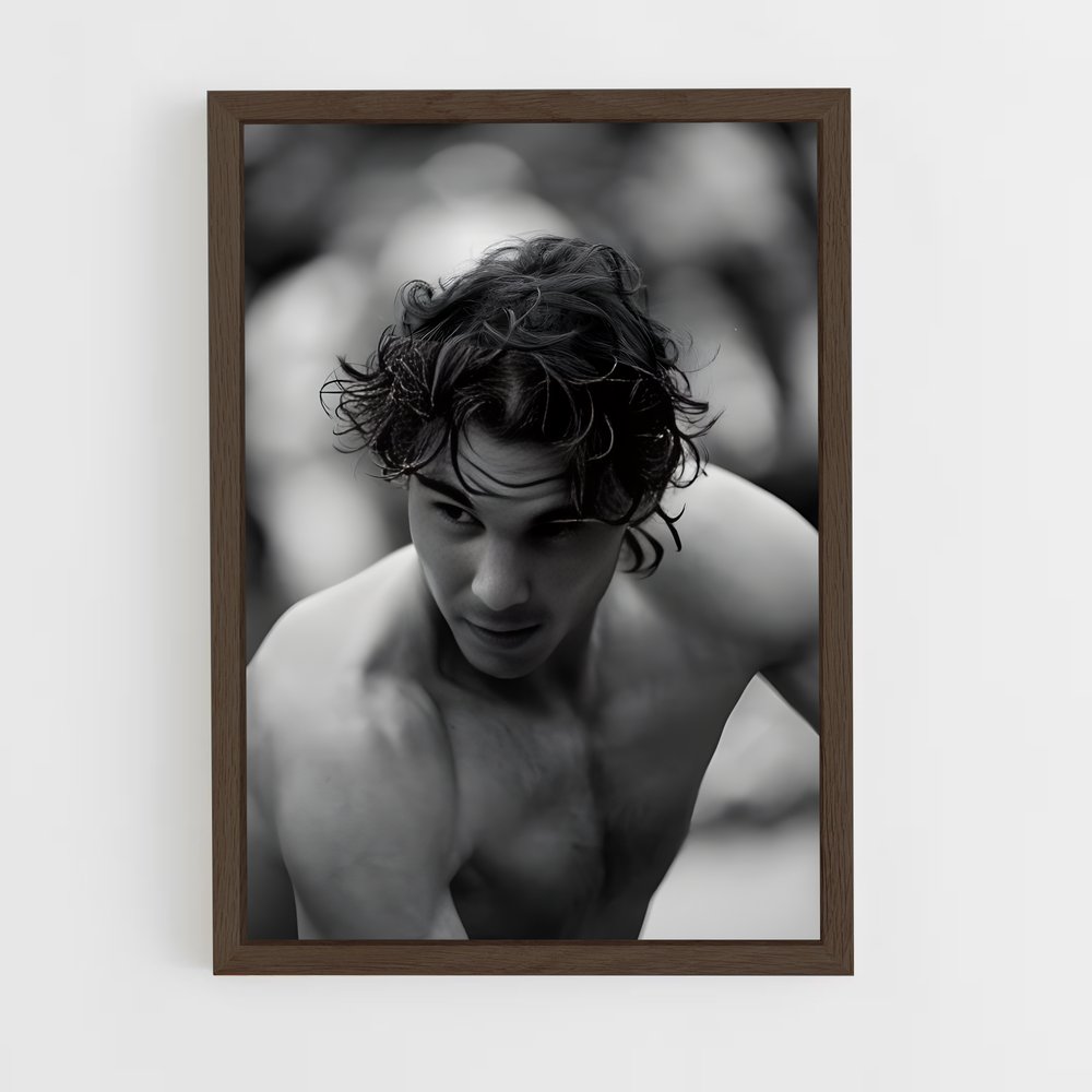 ap-rafael nadal-8 cadre Bois foncé