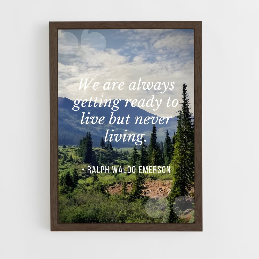 ap-ralph waldo emerson-3 cadre Bois foncé
