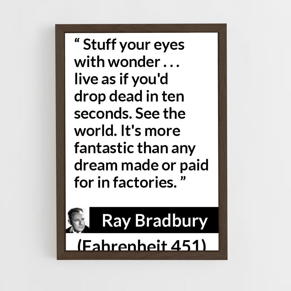 ap-ray bradbury-8 cadre Bois foncé