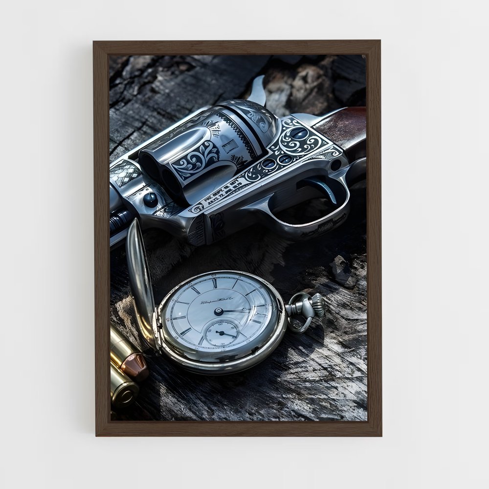 ap-red dead redemption-4 cadre Bois foncé
