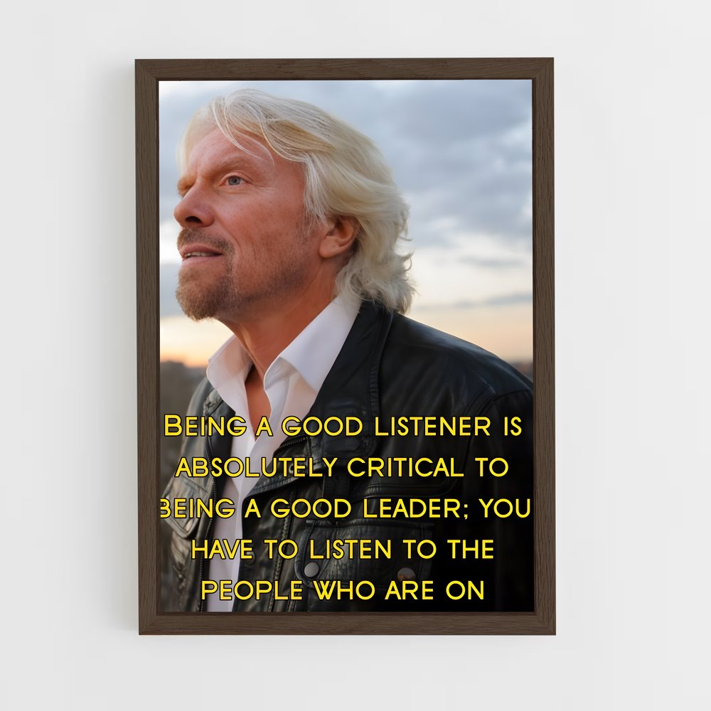ap-richard branson-5 cadre Bois foncé
