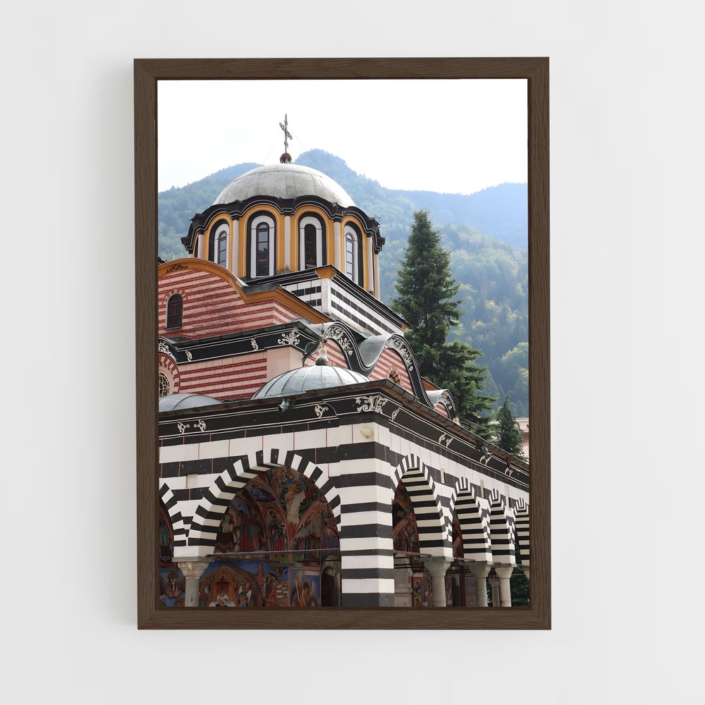 ap-rila monastery-5 cadre Bois foncé