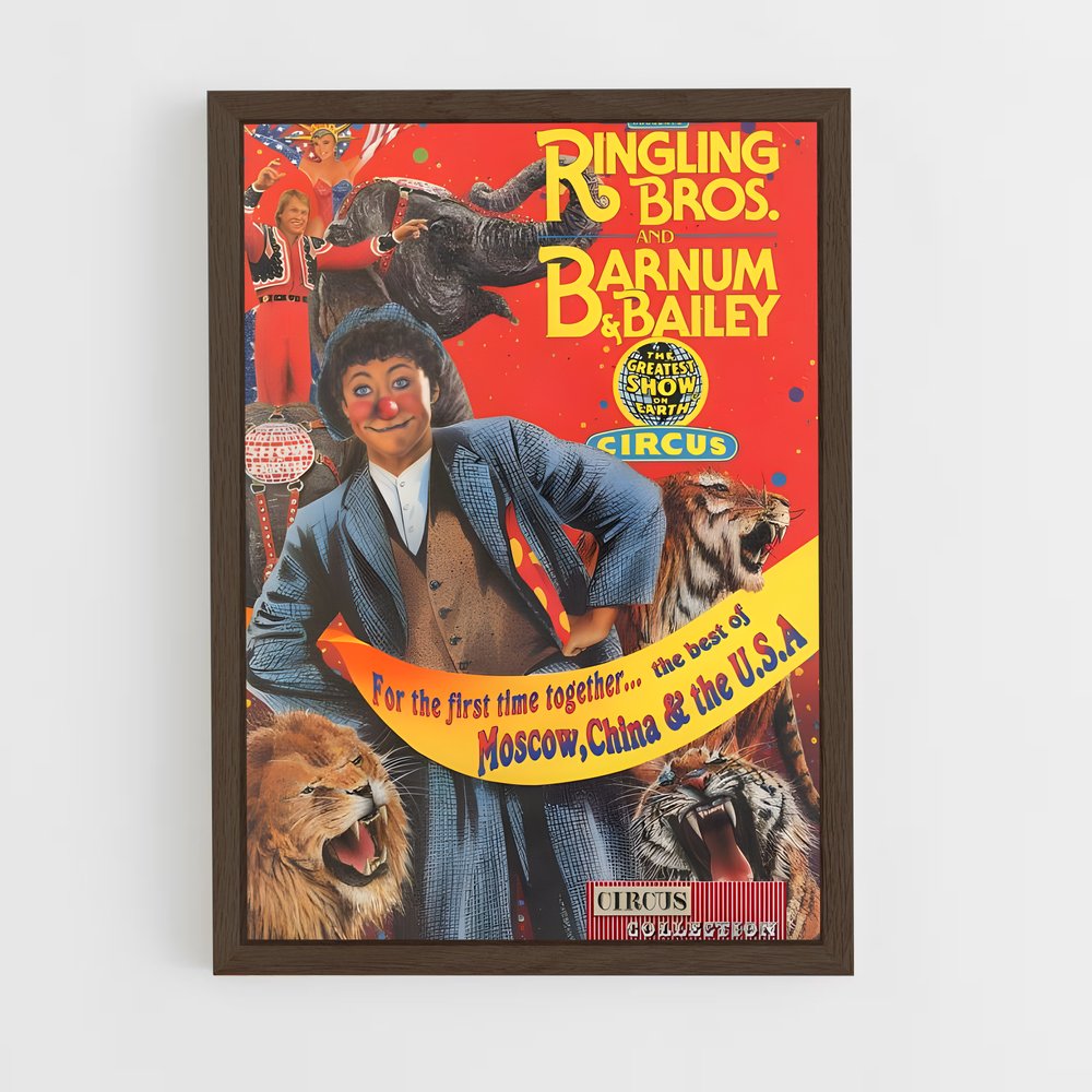 ap-ringling brothers-2 cadre Bois foncé