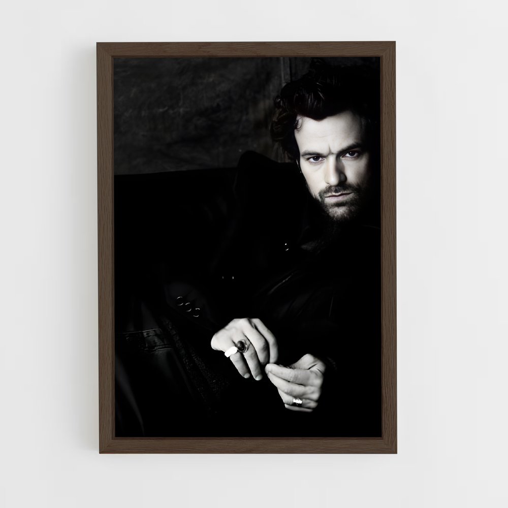 ap-romain duris-5 cadre Bois foncé