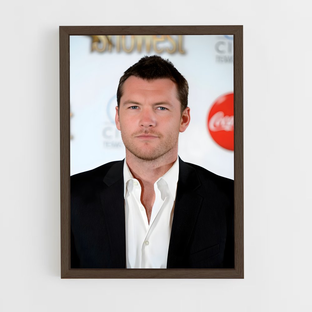 ap-sam worthington-2 cadre Bois foncé