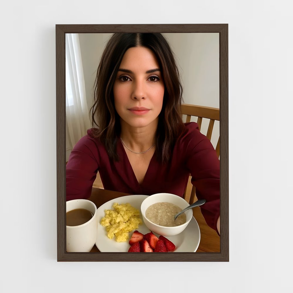ap-sandra bullock-2 cadre Bois foncé