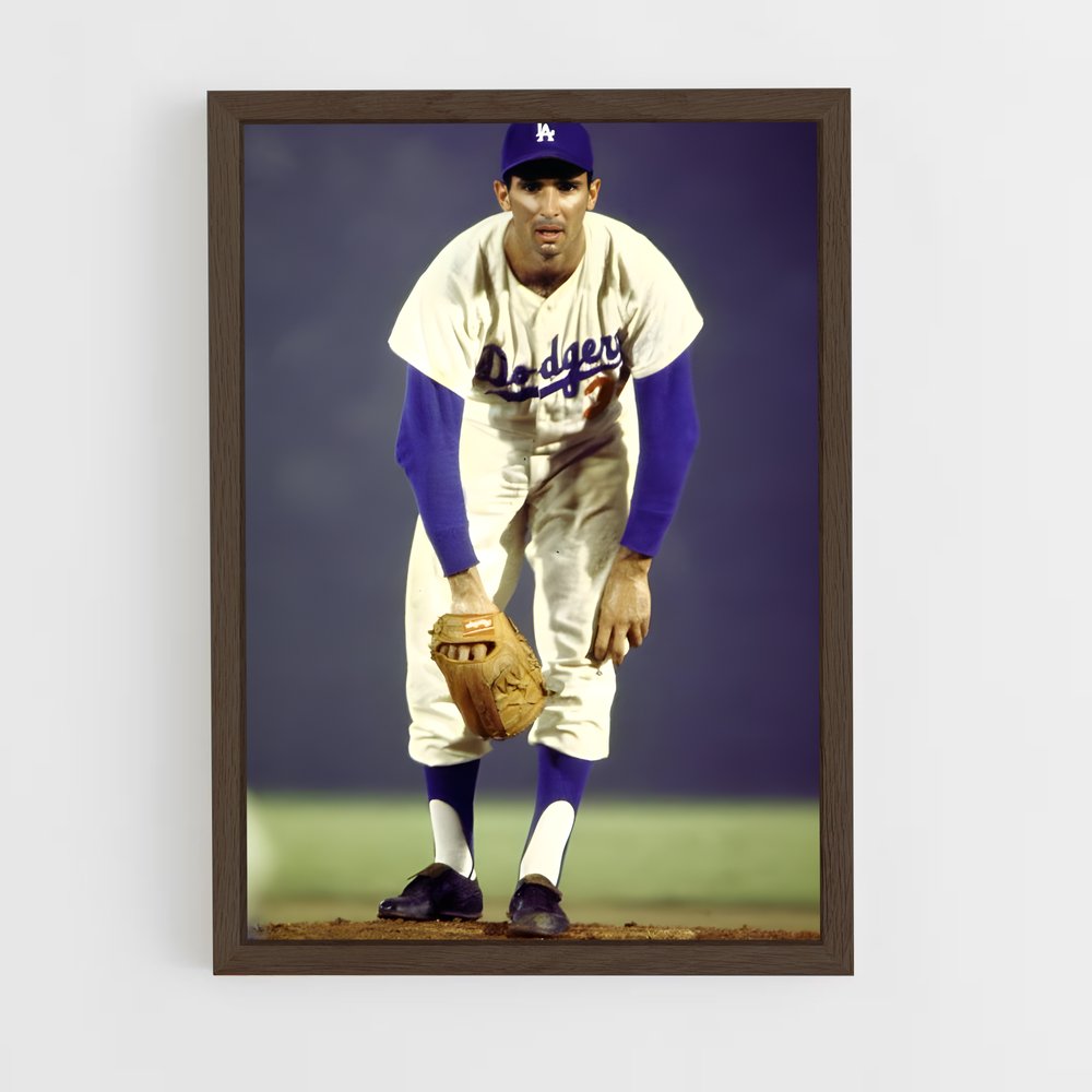 ap-sandy koufax-1 cadre Bois foncé