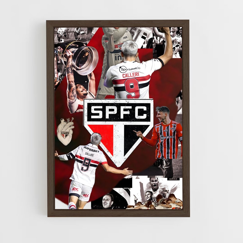 ap-sao paulo fc-2 cadre Bois foncé