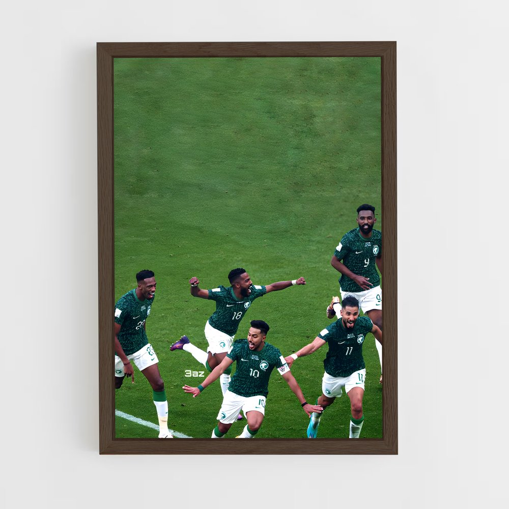 ap-saudi arabia national football team-2 cadre Bois foncé