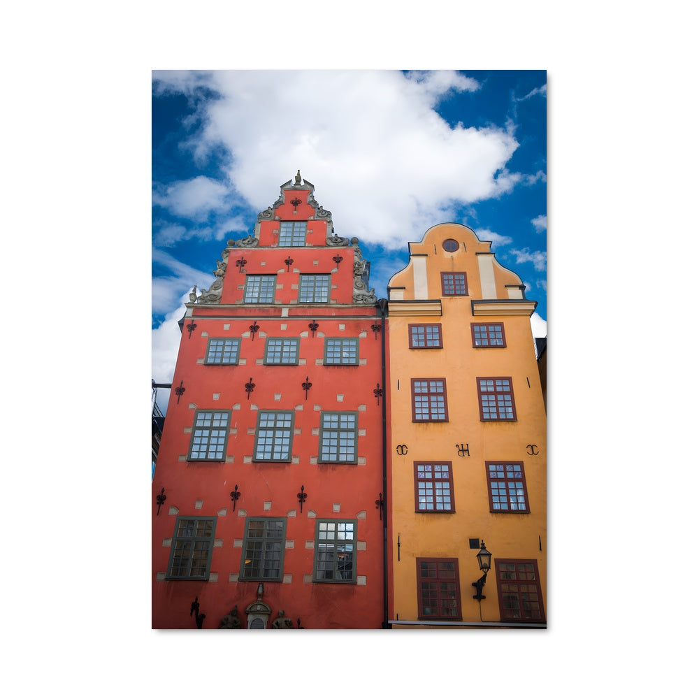 Poster Horloge Rouge