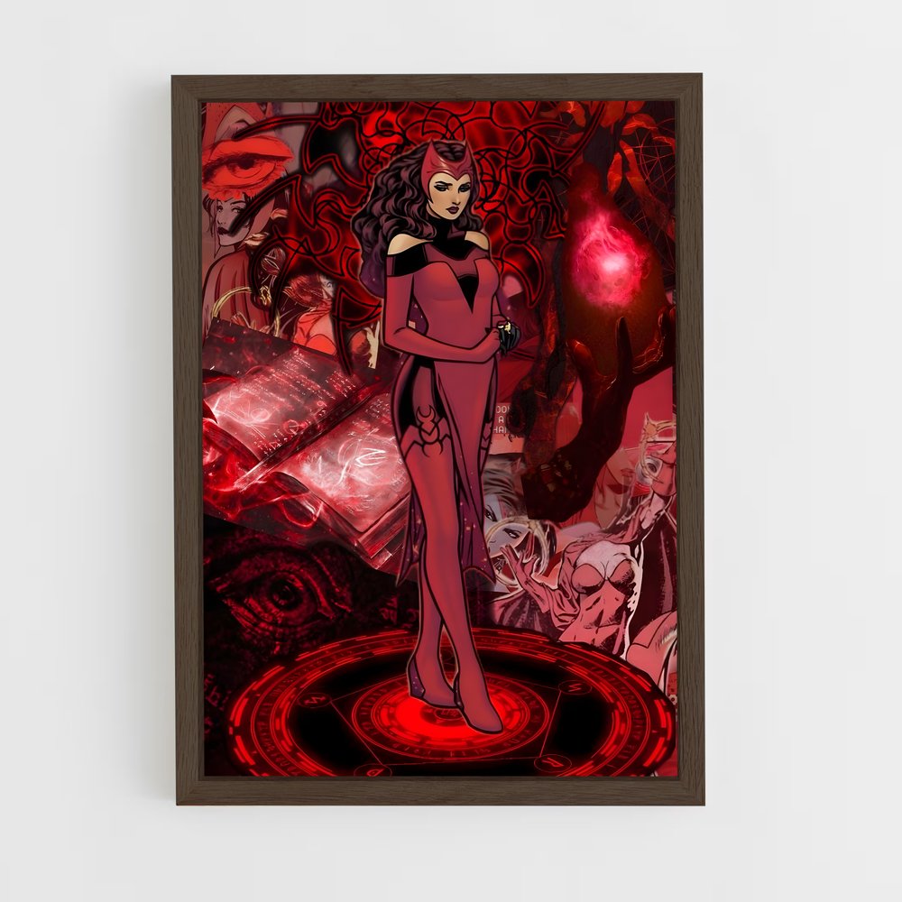 ap-scarlet witch-10 cadre Bois foncé