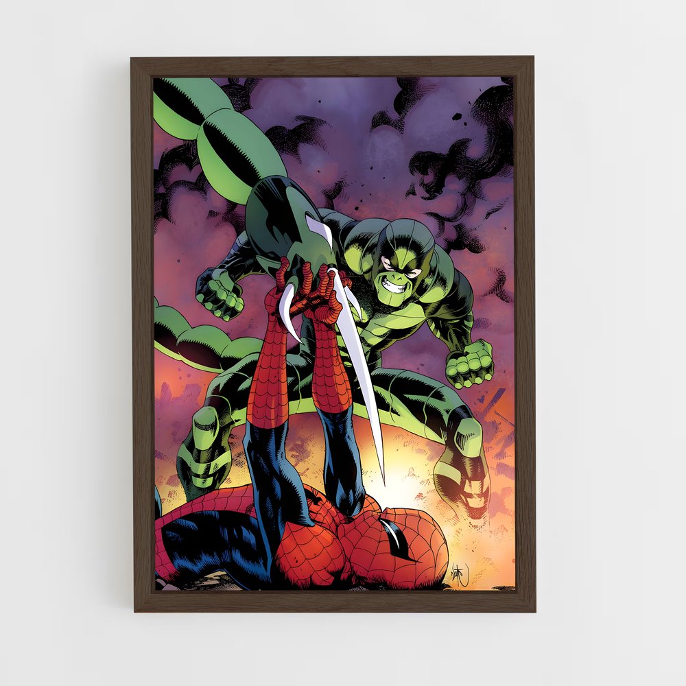 ap-scorpion spider-man-2 cadre Bois foncé