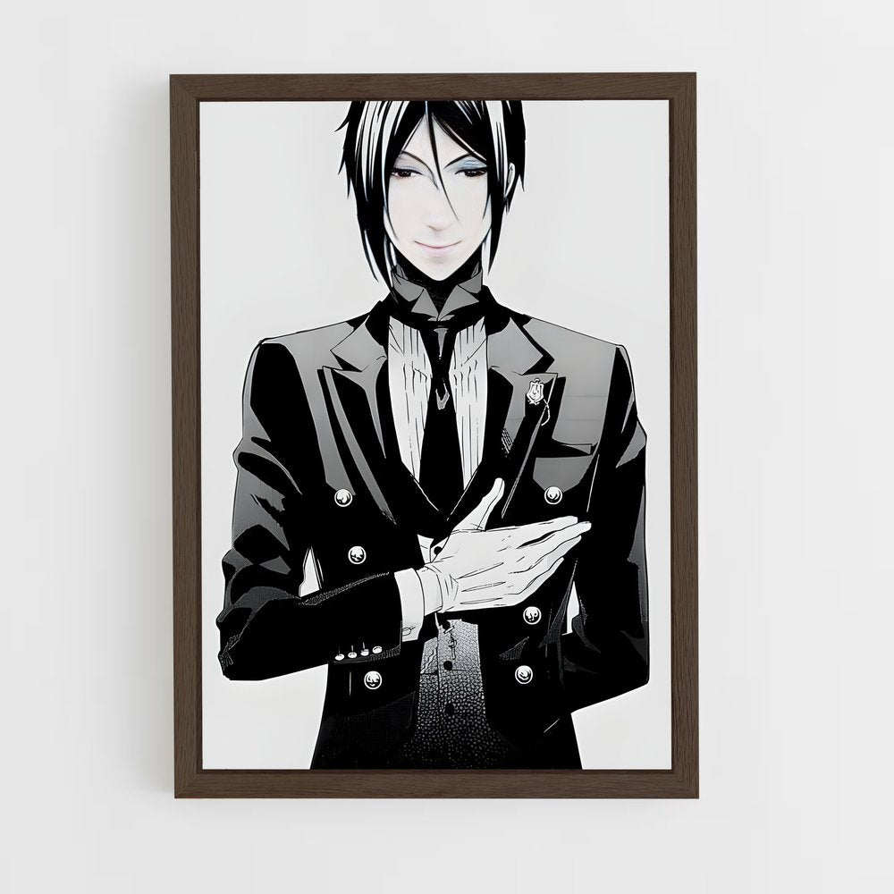 ap-sebastian michaelis-4 cadre Bois foncé