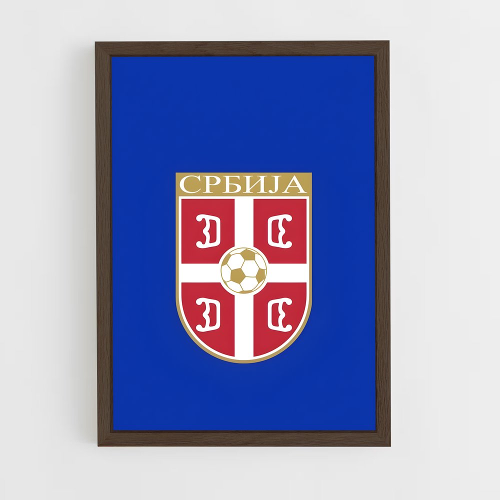 ap-serbia national football team-8 cadre Bois foncé