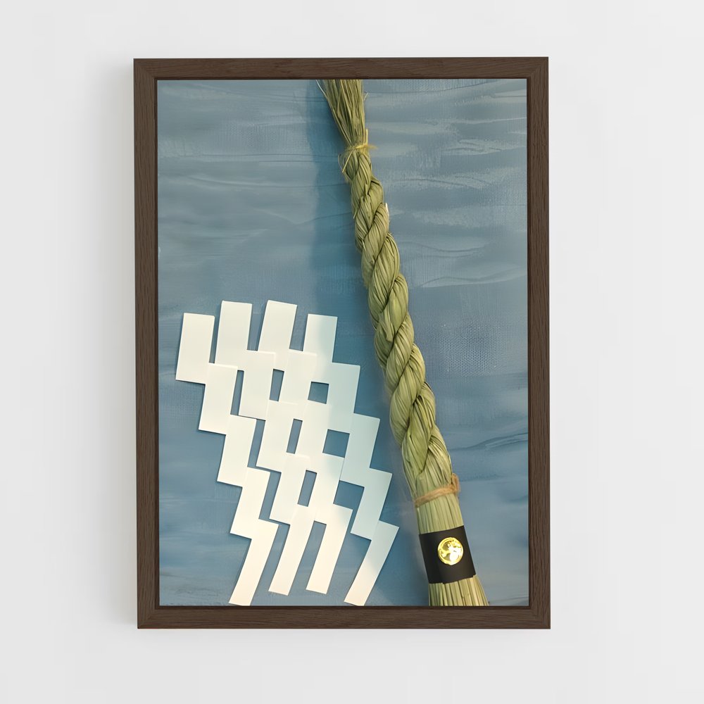 ap-shimenawa rope-2 cadre Bois foncé