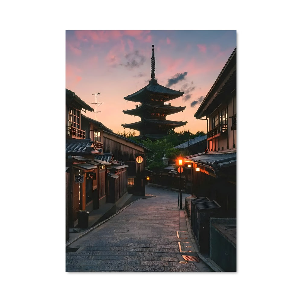Poster Crépuscule Kyoto