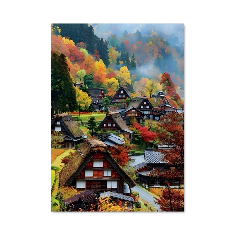 Poster Couleurs de Shirakawa