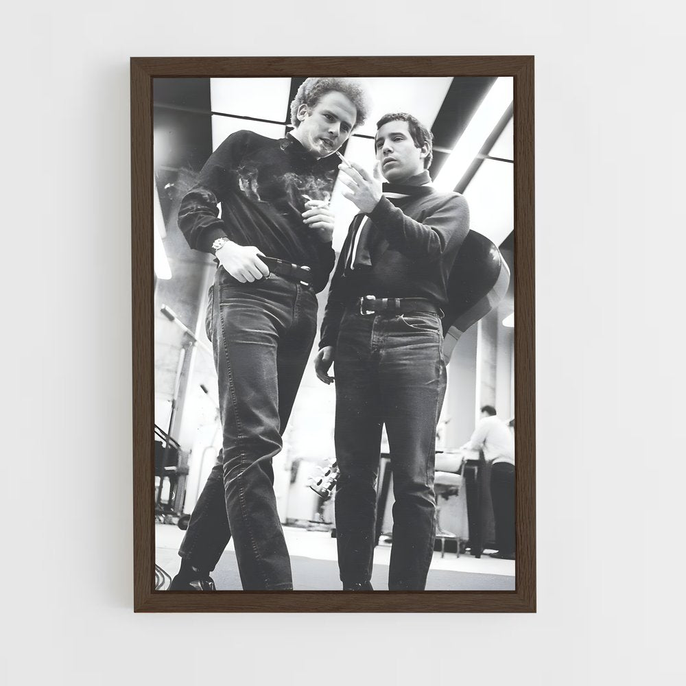ap-simon and garfunkel-2 cadre Bois foncé