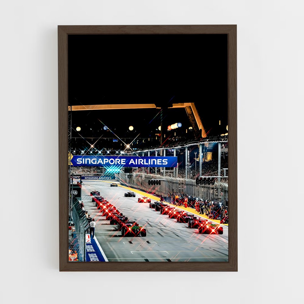 ap-singapore grand prix-3 cadre Bois foncé