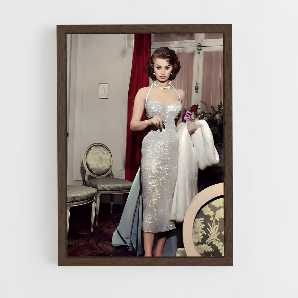 ap-sofia loren-11 cadre Bois foncé