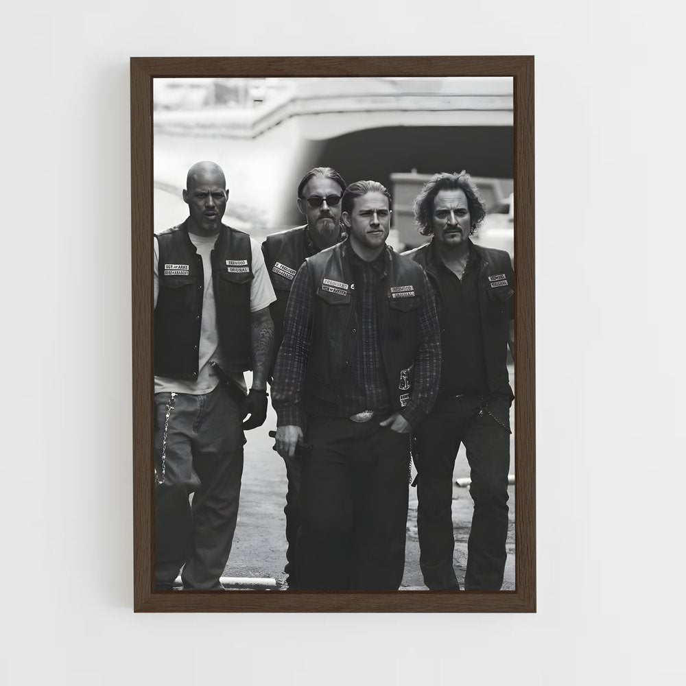 ap-sons of anarchy-5 cadre Bois foncé