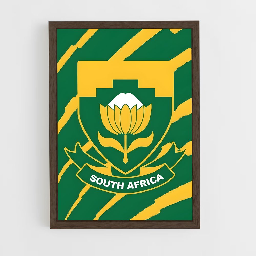 ap-south africa national football team-1 cadre Bois foncé
